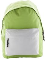 Selkäreppu Discovery backpack, valkoinen, kalkinvihreä liikelahja logopainatuksella