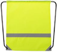 Selkäreppu Lemap reflective drawstring bag, keltainen liikelahja logopainatuksella