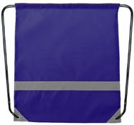 Selkäreppu Lemap reflective drawstring bag, sininen liikelahja logopainatuksella