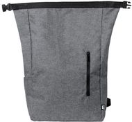 Selkäreppu Sherpak RPET backpack, harmaa liikelahja logopainatuksella