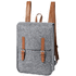 Selkäreppu Zakian RPET backpack, harmaa liikelahja logopainatuksella