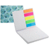 Siirrettävä kirjanmerkki CreaStick Combo A custom sticky notepad, valkoinen liikelahja logopainatuksella