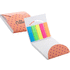 Siirrettävä kirjanmerkki CreaStick Combo C custom sticky notepad, valkoinen liikelahja logopainatuksella