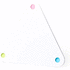 Siirrettävä kirjanmerkki Ronux adhesive notepad, valkoinen lisäkuva 1