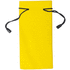Silmälasikotelo Milla pouch, keltainen, musta liikelahja logopainatuksella