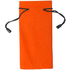 Silmälasikotelo Milla pouch, musta, oranssi liikelahja logopainatuksella