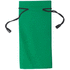Silmälasikotelo Milla pouch, musta, vihreä liikelahja logopainatuksella