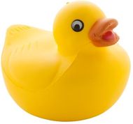 Stressinpoisto Quack antistress ball, keltainen liikelahja logopainatuksella