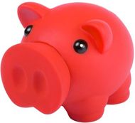 Säästöpossu Donax piggy bank, punainen liikelahja logopainatuksella