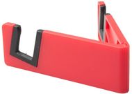 Tablettiteline Laxo mobile holder, musta, punainen liikelahja logopainatuksella