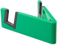 Tablettiteline Laxo mobile holder, musta, vihreä liikelahja logopainatuksella