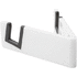 Tablettiteline Laxo mobile holder, valkoinen, musta liikelahja logopainatuksella