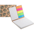 Tarttuva paperinippu CreaStick Combo A Eco custom sticky notepad, luonnollinen liikelahja logopainatuksella