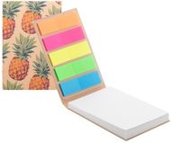 Tarttuva paperinippu CreaStick Combo B Eco custom sticky notepad, luonnollinen liikelahja logopainatuksella