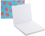 Tarttuva paperinippu CreaStick Note L custom sticky notepad, valkoinen liikelahja logopainatuksella