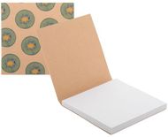 Tarttuva paperinippu CreaStick Note M Eco custom sticky notepad, luonnollinen liikelahja logopainatuksella