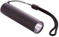 Taskulamppu Chargelight rechargeable flashlight, musta liikelahja logopainatuksella