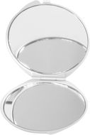 Taskupeili Gill pocket mirror, hopea liikelahja logopainatuksella