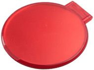 Taskupeili Thiny pocket mirror, valkoinen, punainen liikelahja logopainatuksella