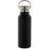 Termospullo Manaslu vacuum flask, musta liikelahja logopainatuksella