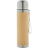 Termospullo Tiaky vacuum flask, luonnollinen, hopea liikelahja logopainatuksella