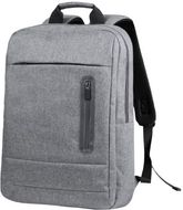 Tietokonereppu Nevium backpack, tummanharmaa liikelahja logopainatuksella