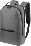 Tietokoneselkäreppu Elanis RPET backpack, harmaa liikelahja logopainatuksella