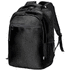 Tietokoneselkäreppu Polack RPET backpack, musta liikelahja logopainatuksella