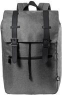 Tietokoneselkäreppu Budley RPET backpack, harmaa liikelahja logopainatuksella