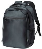 Tietokoneselkäreppu Polack RPET backpack, harmaa liikelahja logopainatuksella