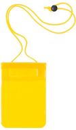 Tiivis pussi Arsax waterproof mobile case, keltainen liikelahja logopainatuksella