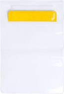 Tiivis pussi Kirot waterproof tablet case, keltainen, läpinäkyvä liikelahja logopainatuksella