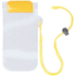 Tiivis pussi Waterpro waterproof mobile case, keltainen, läpinäkyvä liikelahja logopainatuksella