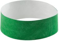 Tunnistusranneke Events wristband, vihreä liikelahja logopainatuksella