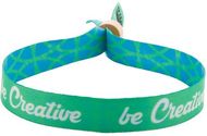 Tunnistusranneke SuboWrist Eco custom RPET festival bracelet, luonnollinen liikelahja logopainatuksella