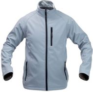 Tuulitakki Molter softshell jacket, vaaleanharmaa, musta liikelahja logopainatuksella