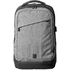 USB-tietokonekassi Briden backpack, harmaa-tuhka, musta liikelahja logopainatuksella
