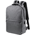 USB-tietokonekassi Konor RPET backpack, harmaa liikelahja logopainatuksella