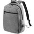 USB-tietokonekassi Mispat backpack, harmaa liikelahja logopainatuksella