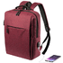 USB-tietokonekassi Prikan backpack, punainen liikelahja logopainatuksella