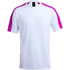 Urheilupaita Tecnic Dinamic Comby sport T-shirt, valkoinen, fuksia liikelahja logopainatuksella