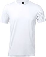 Urheilupaita Tecnic Layom sport T-shirt, valkoinen liikelahja logopainatuksella