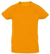 Urheilupaita Tecnic Plus K kids sport T-shirt, oranssi liikelahja logopainatuksella
