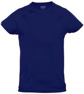 Urheilupaita Tecnic Plus K kids sport T-shirt, tummansininen liikelahja logopainatuksella
