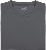 Urheilupaita Tecnic Plus T sport T-shirt, harmaa liikelahja logopainatuksella