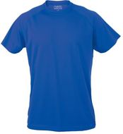 Urheilupaita Tecnic Plus T sport T-shirt, sininen liikelahja logopainatuksella