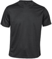 Urheilupaita Tecnic Rox sport T-shirt, musta liikelahja logopainatuksella