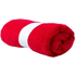 Urheilupyyhe Kefan towel, punainen liikelahja logopainatuksella