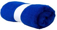 Urheilupyyhe Kefan towel, sininen liikelahja logopainatuksella