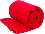 Urheilupyyhe Risel RPET towel, punainen liikelahja logopainatuksella